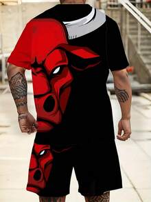Men T-Shirt Co-Ords - Mixed Colors - View 2