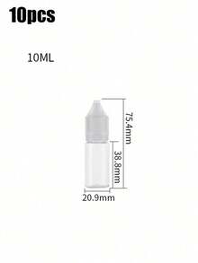 纖細滴管瓶 5ml/10ml/15ml/20ml/30ml/50ml 空可擠壓眼藥水瓶，空可擠壓眼藥水瓶，寵物可擠壓液體滴管瓶蓋，適合返校與旅行，便攜輕巧 - 旅行配件，便攜旅行瓶，尖頭凝膠瓶可擠壓滴管瓶透明塑料瓶，紋身用品，適用於液體墨水油畫藝術與手工藝透明，旅行配件，旅行必需品 - 彩色 - 查看 13