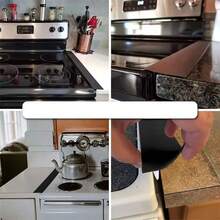 1 gói miếng bịt khe hở bếp bằng silicon, chất trám khe hở lò nướng chịu nhiệt, bịt kín các khe hở giữa bếp và mặt bàn, dễ dàng vệ sinh. - nhiều màu - Xem 4
