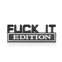 Car Edition Emblem 3D ' IT' Car Badge Decal Metal Fender Emblem Sticker Automotive Exterior Decorative Accessories For SUV Sedan Motorcycle Black - Đen - Xem 7