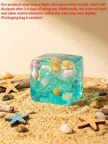 Adult Stress Relief Desktop Toy, Transparent Ocean Style, Squeeze Soft & Elastic Fidget Toy, Fun Handheld Novelty Toy, Suitable For Adult Party, Office Desk And Home - Multicolor - View 12