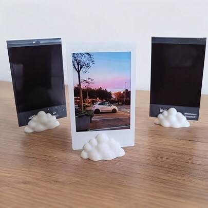 10/5/2个可爱云朵造型相框支架，横向展示照片、卡片、便签，单朵云设计，适用于家居、办公室、婚礼、春季家居装饰、复活节桌面装饰、母亲节礼物、婚礼餐桌装饰、桌面装饰、席位卡架
