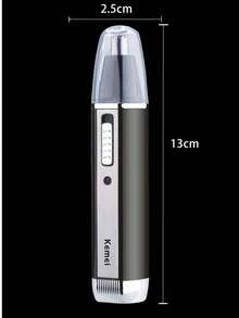 Kemei KM-6630 热销电动剃须刀，4 合 1 耳/眉/鼻毛修剪器套装，可充电男士多功能胡须修剪器，面部脱毛套装（1 件装） - 黑色 - 查看 8