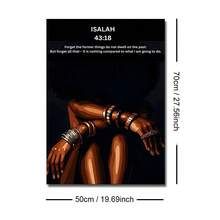 1/3pcs Set Unframed Bible Verse Scripture Canvas Poster African Woman Christian Quote Urban Wall Art Print Luxury Art Painting For Apartment,Living Room,Bedroom,Modern Home Decoration - A - View 12