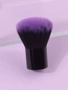 1 pieza Cepillo para polvo de uñas | Fibras de nailon suaves y esponjosas | Mango degradado de púrpura a negro | Herramienta profesional para el arte de uñas para salón y uso en el hogar - Negro - Ver 5