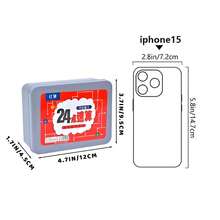 Quixorblex 24张数学闪卡套装，心算训练工具，挑战计算卡，教育学习辅助用品，可重复使用的办公益智游戏，课堂数学用品，返校练习卡 - 彩色 - 查看 3