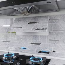 40pcs Premium 3D Marble Effect Wall Panels Sticker PVC Self-Adhesive Home Decor - như hình ảnh - Xem 2