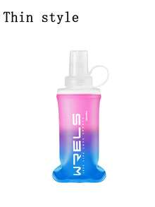WRELS 1/2件漸層時尚便攜可折疊輕量軟水瓶，150/250ml/500ml可選，適合跑步、徒步與騎行 - 彩色 - 查看 23