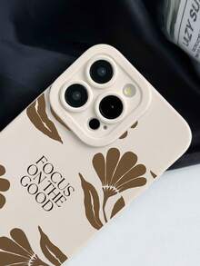 1 chiếc ốp lưng điện thoại họa tiết hoa lá thời trang màu trắng sữa, tương thích với iPhone 16/16Pro/16Plus/15/15ProMax/15Pro/11/12/13/14ProMax/12Mini/13Mini/11Pro/11ProMax/12Pro/12ProMax/13Pro/13ProMax/14Pro/14ProMax, ốp mềm, thiết kế sáng tạo và thanh lịch. - Nhiều màu - Xem 3
