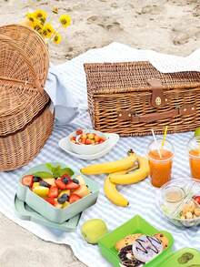 1pc/4pcs Sandwich Box Container, Reusable Bento Box, Toast-Shaped Lunch Box With Lid, Can Hold Salad, Fruit And Vegetables, Bread, Snacks, Suitable For Office, School, Picnic, Camping, Party, Etc., Perfect As A Gift For Family And Friends - View 3