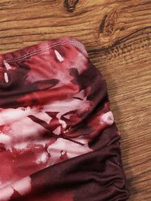 Đầm hai dây dệt kim xếp ly cao cấp dành cho nữ, kiểu dáng thanh lịch, thoải mái, ôm sát cơ thể, gợi cảm, thích hợp cho buổi hẹn hò tối, tiệc tùng, mùa xuân/hè. - Màu Đỏ Sâu - Xem 3