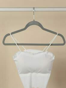 1 chiếc móc treo quần áo cao cấp phủ nhung, chống trượt, chắc chắn, bền bỉ, lý tưởng cho tủ quần áo. - Nhiều màu - Xem 5