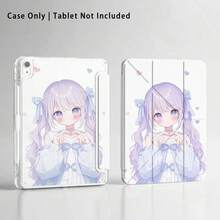 Ốp bảo vệ máy tính bảng bằng acrylic pha lê có chân đế, phù hợp với A9/A9+/S9/S9FE/A11/A11+/S11/S10 FE/S10 FE+/S10 Lite và các dòng máy phổ biến khác, họa tiết cô gái hoạt hình dễ thương và trái tim, cũng tương thích với Apple A16 2025, Air 11/13, M3 2025, Mini 7 A17, Pro 2024, Air 11/13, M2 2024, Pro 11/13 và các dòng máy phổ biến khác, có thể gập lại và chống cong vênh. - Nhiều màu - Xem 5