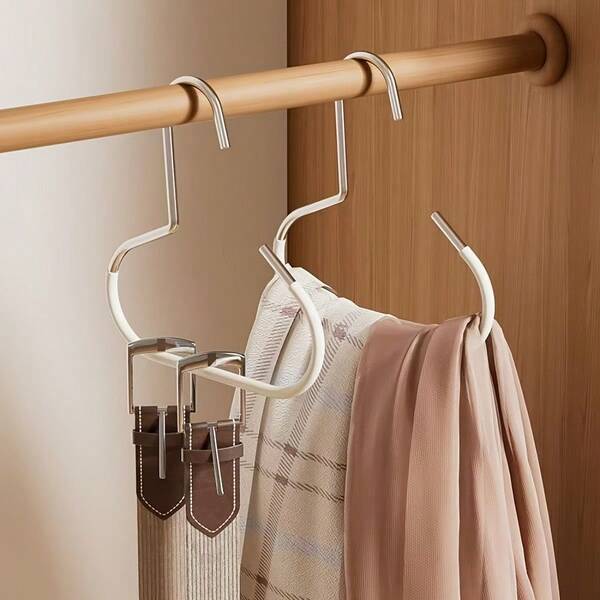 1pc Simple Hat Holder Hook Metal Material Scarf Organization Belt Storage Bra Organizer Bag Storage Rack Wall Mount Bedroom Closet Kitchen Bathroom Home Decor Accessories Hanger Stand Display Shelf Compact Design Space Saving Solutions Organization Storage Rack Perfect For Dormitory Apartment Office