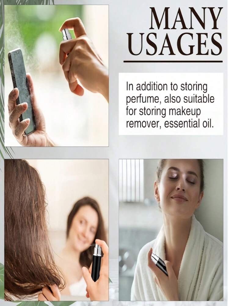 5ml Refillable Portable Perfume Spray Bottle, Compact And Convenient For Carrying, Suitable For Outdoor Parties, Travel, Camping, Running, Cycling, Hiking And Other Activities. Can Be Used As A Refill For Portable Perfume Bottles And Travel Spray Bottles. - Multicolor - View 11