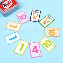 Quixorblex 24张数学闪卡套装，心算训练工具，挑战计算卡，教育学习辅助用品，可重复使用的办公益智游戏，课堂数学用品，返校练习卡 - 彩色 - 查看 4