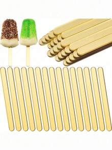1/10/20pcs Reusable Acrylic Popsicle Mold, Ice Cream Stick, Cake Pop, Mirror Ice Pop Stick, Homemade Ice Cream Cake Lollipop Mold For Party Craft - Multicolor - View 2