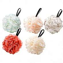 Scrubbing Towel, Bath Ball, Non Scattering Bath Flower,Women's Bath Ball, Scrubbing Magic Tool, Back Scrubbing Foam Net - 隨機顏色 - 查看 8