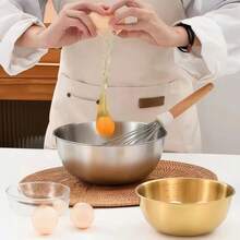 3pcs Stainless Steel Mixing Bowls - Nesting, Dishwasher , Kitchen Prep And Storage Bowls - Silver - View 3