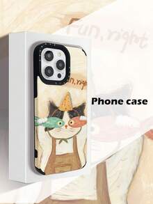 可爱卡通猫手机壳 - 鱼眼面具派对帽设计，ins风防震保护套，适用于 11/12/12Pro/13/14/14Pro/15Pro/16Pro/17Pro/14ProMax/15ProMax/16ProMax/17ProMax系列 - 彩色 - 查看 7