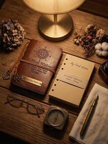 Vintage Leather Heritage Journal - 6-Ring Loose Leaf Life Story And Family Legacy Planner | Refillable Memory Keepsake Book | Thoughtful Gift For Parents, Grandparents, Mom And Dad School Supplies - Multiple Styles - View 4