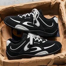 Giày thể thao nam casual mới mùa Xuân/Hè 2026, giày tập luyện thể thao nhẹ, giày thể thao đa năng dành cho sinh viên. - màu đen - Xem 7