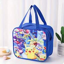 pokemon Túi đựng cơm trưa cách nhiệt, túi đựng cơm hộp hình hoạt hình dễ thương bằng giấy bạc dày, túi xách tay. - Nhiều màu - Xem 10