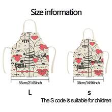 1 chiếc tạp dề hình trái tim họa tiết mèo, tạp dề in hình thời trang ngộ nghĩnh, tạp dề nhà bếp dùng khi nấu nướng, dọn dẹp, tạp dề gia đình sáng tạo. - Nhiều màu - Xem 11