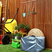 Patelai - 2 bolsas de cojín de 32 x 32 x 24 pulgadas para almacenamiento de patio al aire última intervensión impermeables bolsas de embalaje Oxford para mudanzas con asas de cierre para - Gris - Ver 5