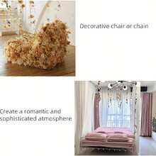 Cortina de flores artificiales estilo bohemio - Decoración floral colgante vibrante, pétalos caídos de color aleatorio, escena de cascada, adecuada para decoración primaveral al aire libre, sin batería - 20Pcs - Ver 11
