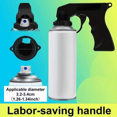 1个辅助喷枪，喷漆辅助手柄，汽车墙面手动喷枪手柄，自喷漆工具，喷漆辅助喷枪，轻松喷漆枪，喷漆枪