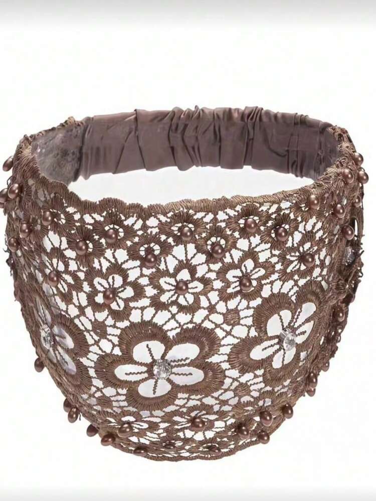 1件新款宽版梅花镂空发箍发饰，发带，发圈头饰，美发家居发饰 - 彩色 - 查看 8