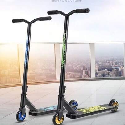 Hulajnoga akrobacyjna Extreme Stunt Scooter z obrotową rączką 360°, łożyska ABEC-7, model profesjonalny dla wszystkich poziomów umiejętności, losowy kolor