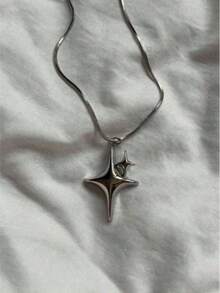 Fashionable Pentagram & Thorn Decor Pendant Necklace, Suitable For Daily Wear, Festivals, Parties And Gifts - Multicolor - View 1