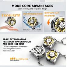 1个迷你镂空钥匙扣卷尺 - 2米钢卷尺，便携式小型卷尺，紧凑型家用钥匙扣卷尺，优雅小型钢尺，公制和英制双刻度，多功能钢卷尺，礼品尺 - 2米 - 查看 8