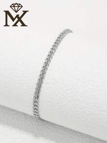 SYMFNY 1 chiếc vòng tay bạc sterling 925 cao cấp tối giản kiểu mắt xích , phù hợp cho nữ giới đeo hàng ngày khi đi làm và trong những dịp thường nhật. - Vòng đeo tay - Xem 4