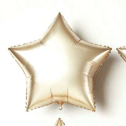 MECRLA 5pcs/Set Star Shaped Balloons, Birthday Decoration, Party Supplies