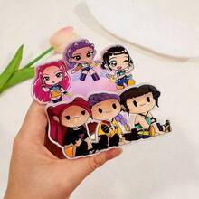 Hasbro IKOKP独家K-POP发爪夹 - 9件套亚克力发夹，印有卡通人物和怪兽图案，高品质透明亚克力材质，光滑防脱落，适合日常使用，K-POP粉丝必备 - 多色 - 查看 8