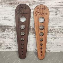 Wooden Vegetable Leaf Remover, Household Kitchen Cooking Tool, Wooden Porous Leaf Stripper - Multicolor - View 2