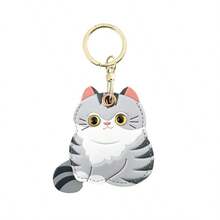 Protective Case Holder For AirTag Tracker With Keychain, Vegan Leather Anti-Lost & Scratch Resistance Key Ring Cover - 彩色 - 查看 12