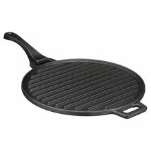 Heavy-Duty 4-Piece Pre-Seasoned Cast Iron Cookware Set, Durable Skillet & Griddle Combo For Kitchen, Camping & Grilling - Default - View 4