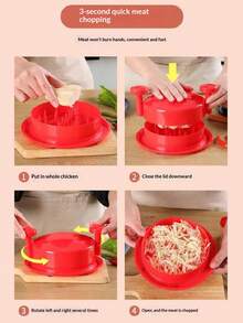 1 pieza Herramienta desmenuzadora de pollo | Máquina desmenuzadora de carne | Cortador desmenuzador de pechuga de pollo | Picador de carne para pollo deshilachado - Multicolor - Ver 10