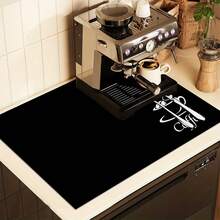 (Hot!!!) 1pc 2D Coffee Style Flat Pan Protector Mat And Rubber Non-Slip Heat Resistant Pot Lid Mat Suitable For Induction Cooker, Glass Pot And Multi-Functional Scratch-Resistant Mat, Can Be Used As Oven, Washing Machine, Dryer And Kitchen Best Choice. - Multicolor - View 8