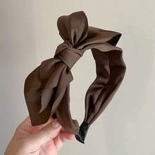 3条装女士时尚缎面蝴蝶结发带，适合日常佩戴、居家、洗脸、上学、海滩、办公室、派对、节日、生日、返校、新年、母亲节礼物等场合。发带/发箍/发箍/头饰 - 彩色 - 查看 8
