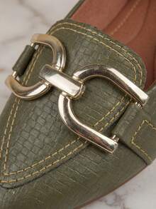 Women's Sneakers Pointed Toe Tresse Olive Green I Embellishment New D - Army Green - View 10