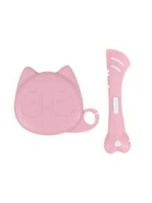 Juego de tapa de lata y cuchara de silicona para mascotas 3 en 1, tapa de lata con orejas de gato y cuchara de alimentación, sellador de lata con orejas de gato y abridor de latas con cuchara, tapa de almacenamiento de alimentos universal para gatos y perros (1 tapa + 1 cuchara) - Tapa y cuchara de sellado - Ver 13