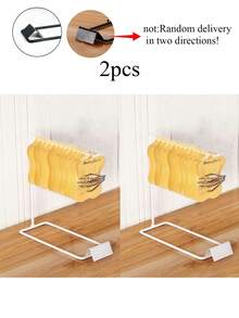 1/2pcs Metal Jewelry Display Rack, Miniature Landscape Iron Art Hanging Hook Necklace Earring Storage Organizer, Nail Art Fan-Shaped Showcase Holder - White - View 9