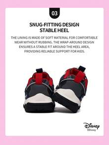 Disney Sản phẩm hợp tác chính thức với Mickey Mouse | Một đôi giày thể thao trẻ em, phù hợp cho sinh hoạt hàng ngày, lễ hội, thể thao và hoạt động ngoài trời. Giày ôm sát chân, chống trơn trượt, chống mài mòn và thoáng khí (Giày thể thao bé trai, giày ván trượt bé trai, giày thể thao trẻ em, giày thể thao bé gái, giày ván trượt bé gái) - Xám - Xem 5