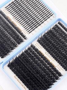 Bộ nối mi giả Nga 592 sợi, mi giả dạng gai, mi rời 100D 120D 150D, mi dày, mi xoăn D-Curly 10-20MM, 6 kiểu mi giả dạng gai, mi rời, nhiều kiểu dáng tự nhiên, mi giả phân đoạn có thể tái sử dụng, mềm mại và siêu nhẹ, tự nối mi tại nhà. - Nhiều màu - Xem 8