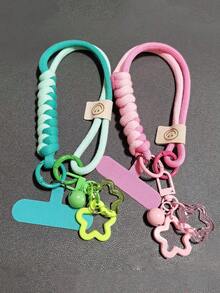 二合一可调节斜挎手机挂绳，结实耐用，简约时尚男女通用相机串珠挂绳，撞色设计，长款和短款可选，带胸垫 - 彩色 - 查看 12